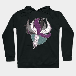 Asexual Pride Kitsune Hoodie